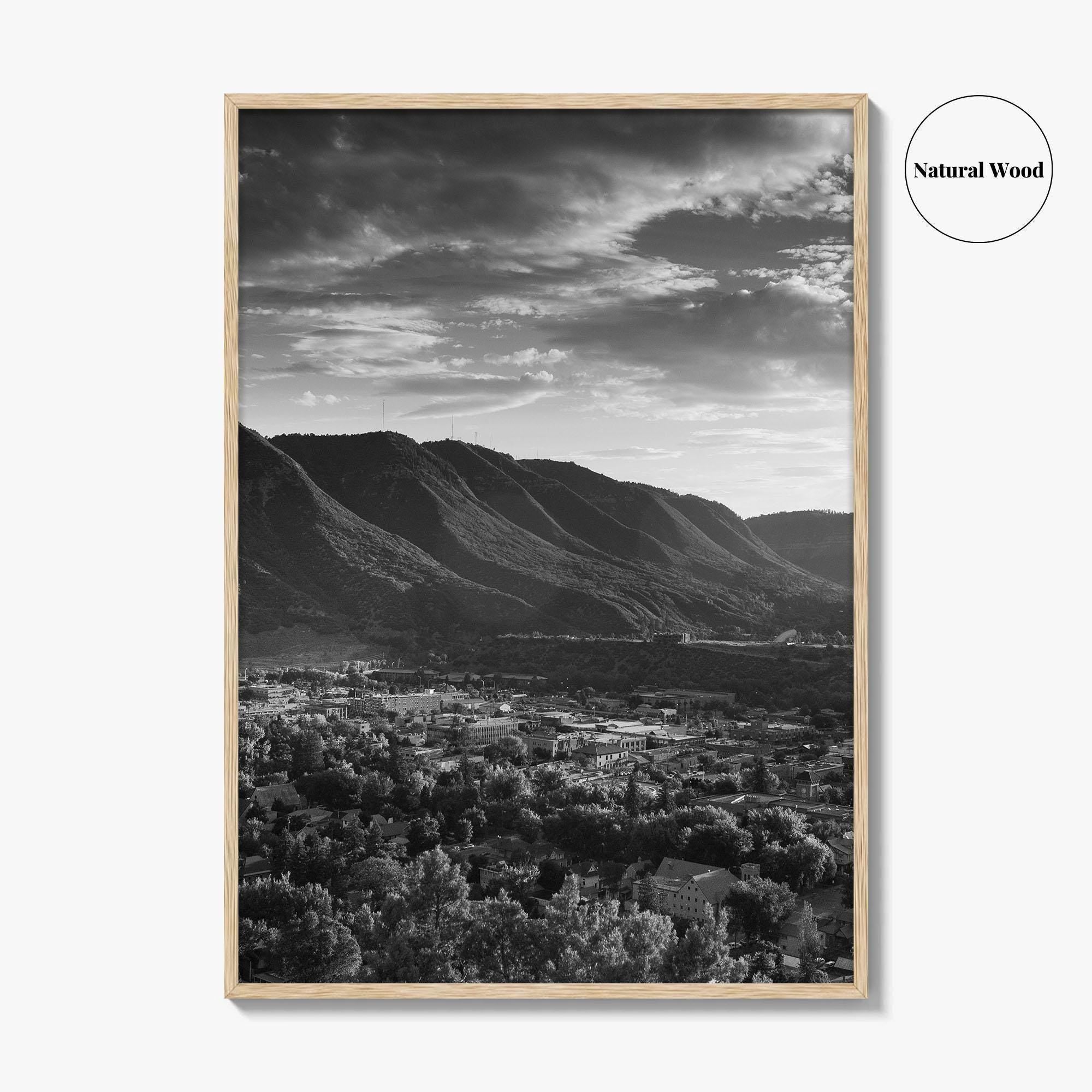Durango Black and White Fine Art Photo Print, Rocky Mountains Poster, Colorado Poster