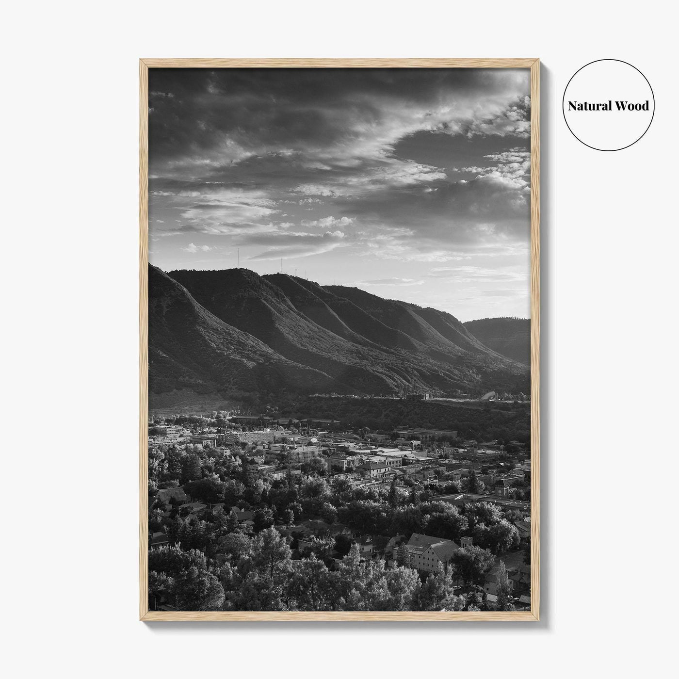 Durango Black and White Fine Art Photo Print, Rocky Mountains Poster, Colorado Poster