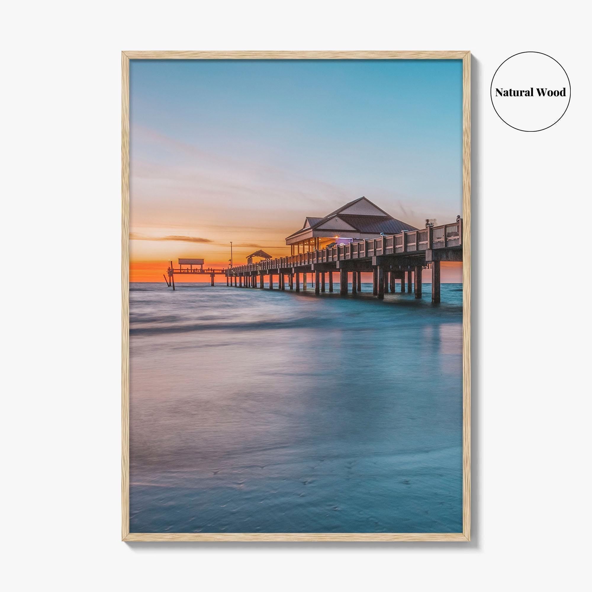 Clearwater Beach Fine Art Photo Print, Pier, Florida, USA, Wall Decor, Poster