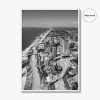 Umhlanga Rocks Black and White Fine Art Photo Print, Durban, KwaZulu-Natal, South Africa, Poster