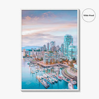 Vancouver Skyline Fine Art Photo Print, Stanley Park, Coal Harbour, Aerial, BC, Canada, Poster
