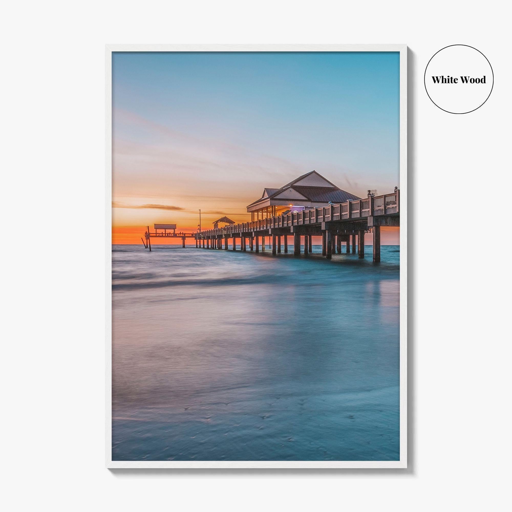 Clearwater Beach Fine Art Photo Print, Pier, Florida, USA, Wall Decor, Poster