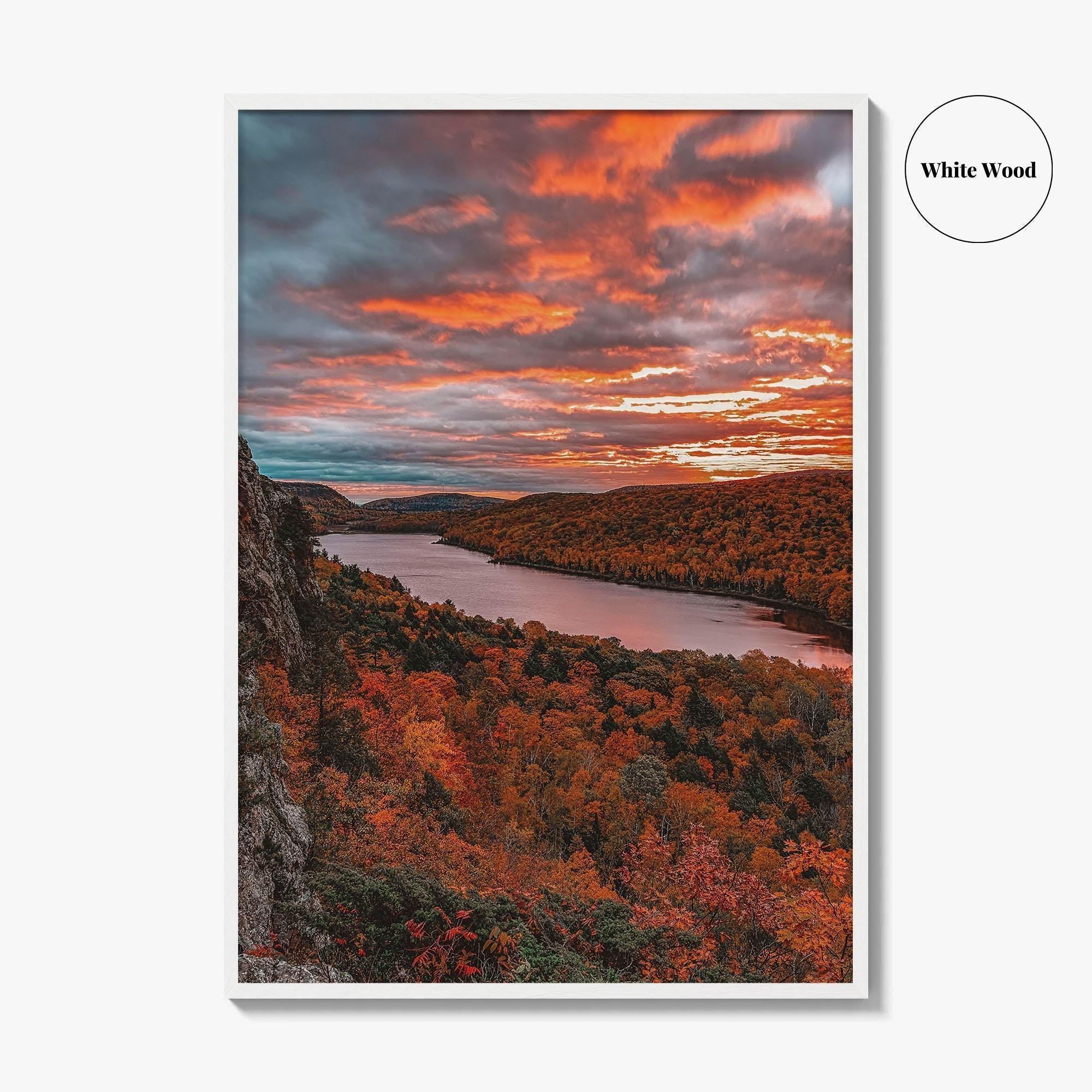 Lake of the Clouds Fine Art Photo Print, Porcupine Mountains, UP Michigan, Poster