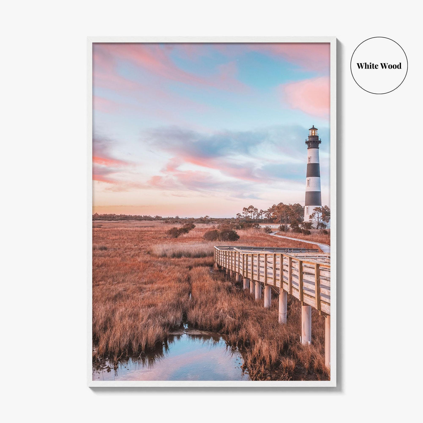 Bodie Island Lighthouse Fine Art Photo Print, Outer Banks North Carolina OBX Poster