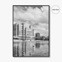 Huntsville Skyline Black and White Fine Art Photo Print, Alabama Wall Poster, USA