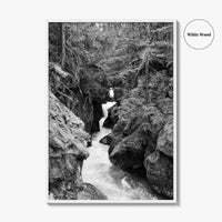 Glacier National Park Black and White Fine Art Photo Print, Montana Landscape Poster