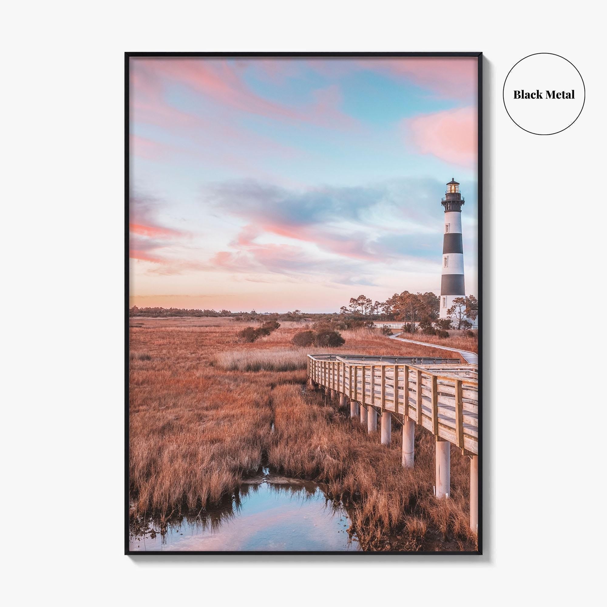 Bodie Island Lighthouse Fine Art Photo Print, Outer Banks North Carolina OBX Poster