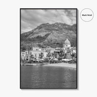 Ischia Black and White Fine Art Photo Print, Forio, Italy Wall Decor Poster