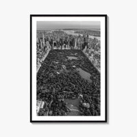 Central Park Skyline Black and White Fine Art Photo Print, New York City Poster
