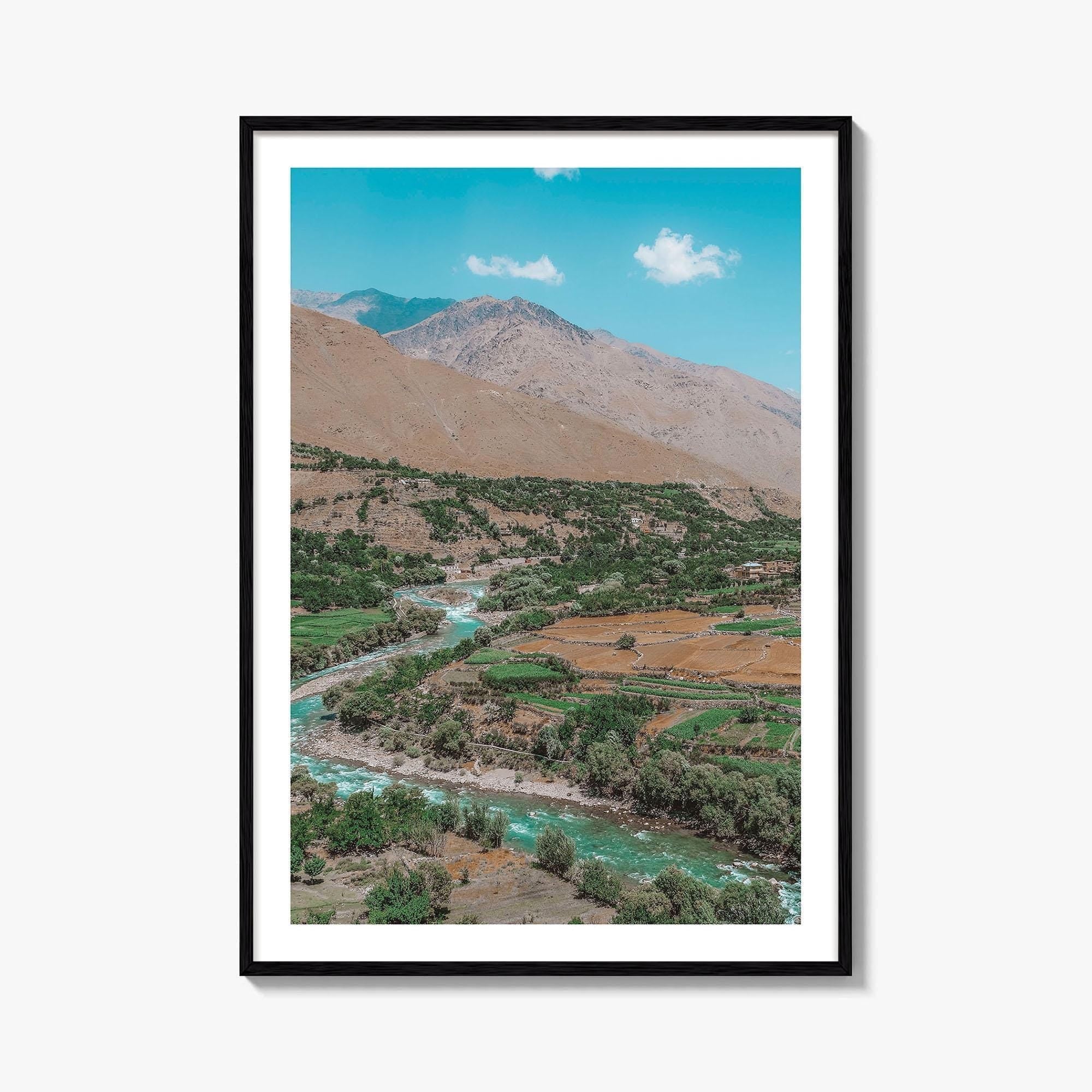 Panjshir Valley Fine Art Photo Print, Afghanistan Landscape Poster, Old Soviet Tanks, Hindu Kush