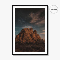 Joshua Tree National Park Fine Art Photo Print, California, Night Landscape Poster, Wall Decor