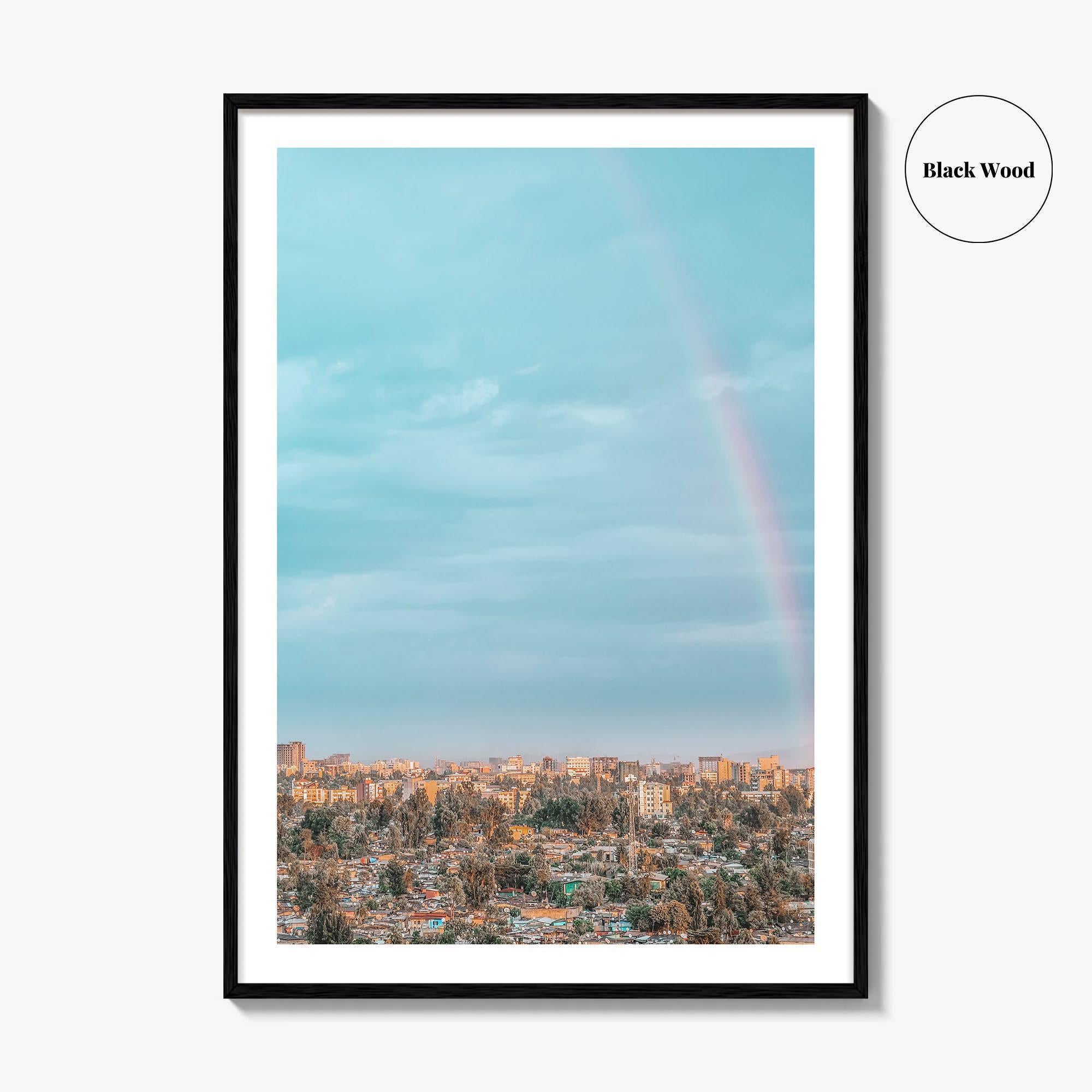Addis Ababa Skyline Fine Art Photo Print, Aerial View, Ethiopia Wall Decor, Poster