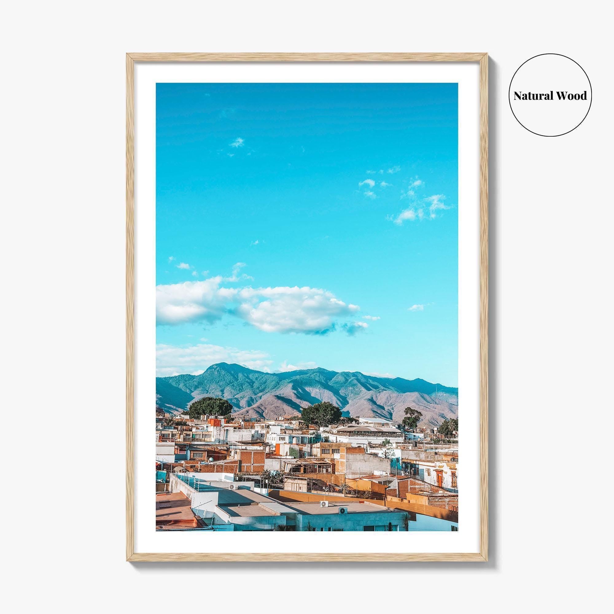 Oaxaca de Juarez Skyline Fine Art Photo Print, Oaxaca City, Mexico Poster