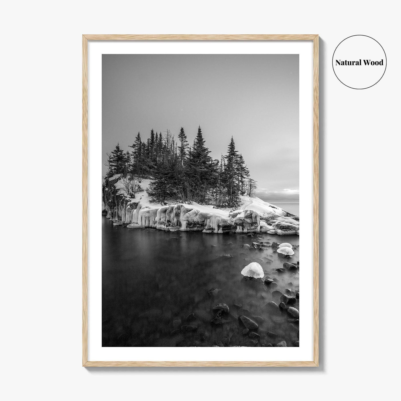 Minnesota Black and White Fine Art Photo Print, Lake Superior Duluth Poster