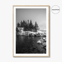 Minnesota Black and White Fine Art Photo Print, Lake Superior Duluth Poster