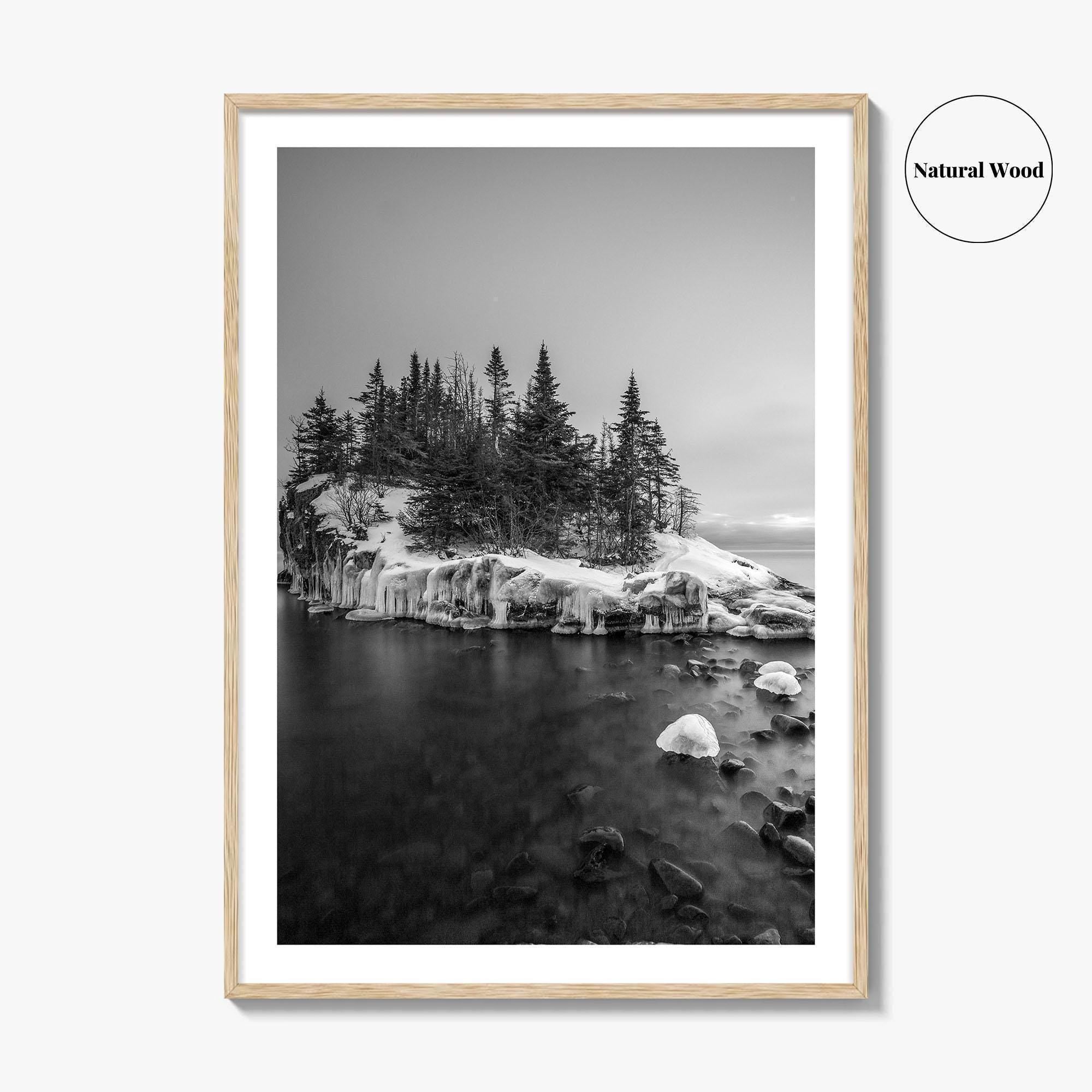 Minnesota Black and White Fine Art Photo Print, Lake Superior Duluth Poster