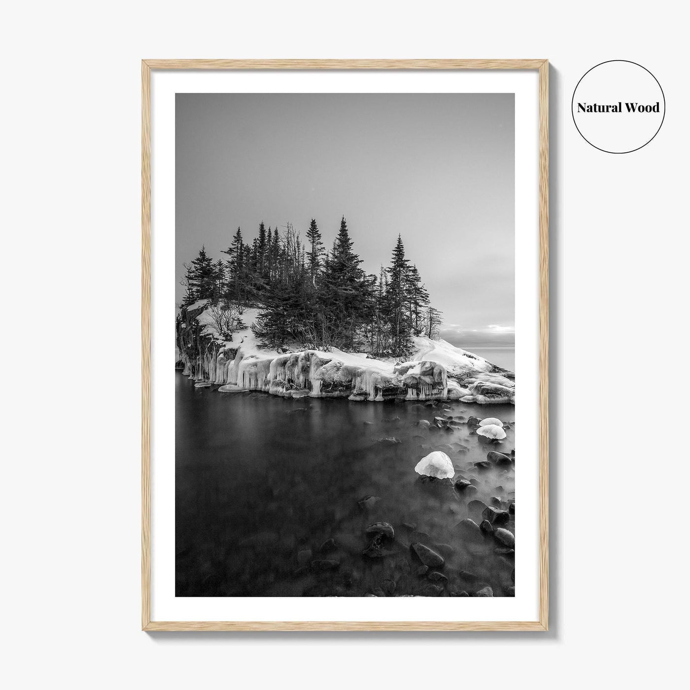 Minnesota Black and White Fine Art Photo Print, Lake Superior Duluth Poster