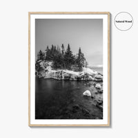 Minnesota Black and White Fine Art Photo Print, Lake Superior Duluth Poster