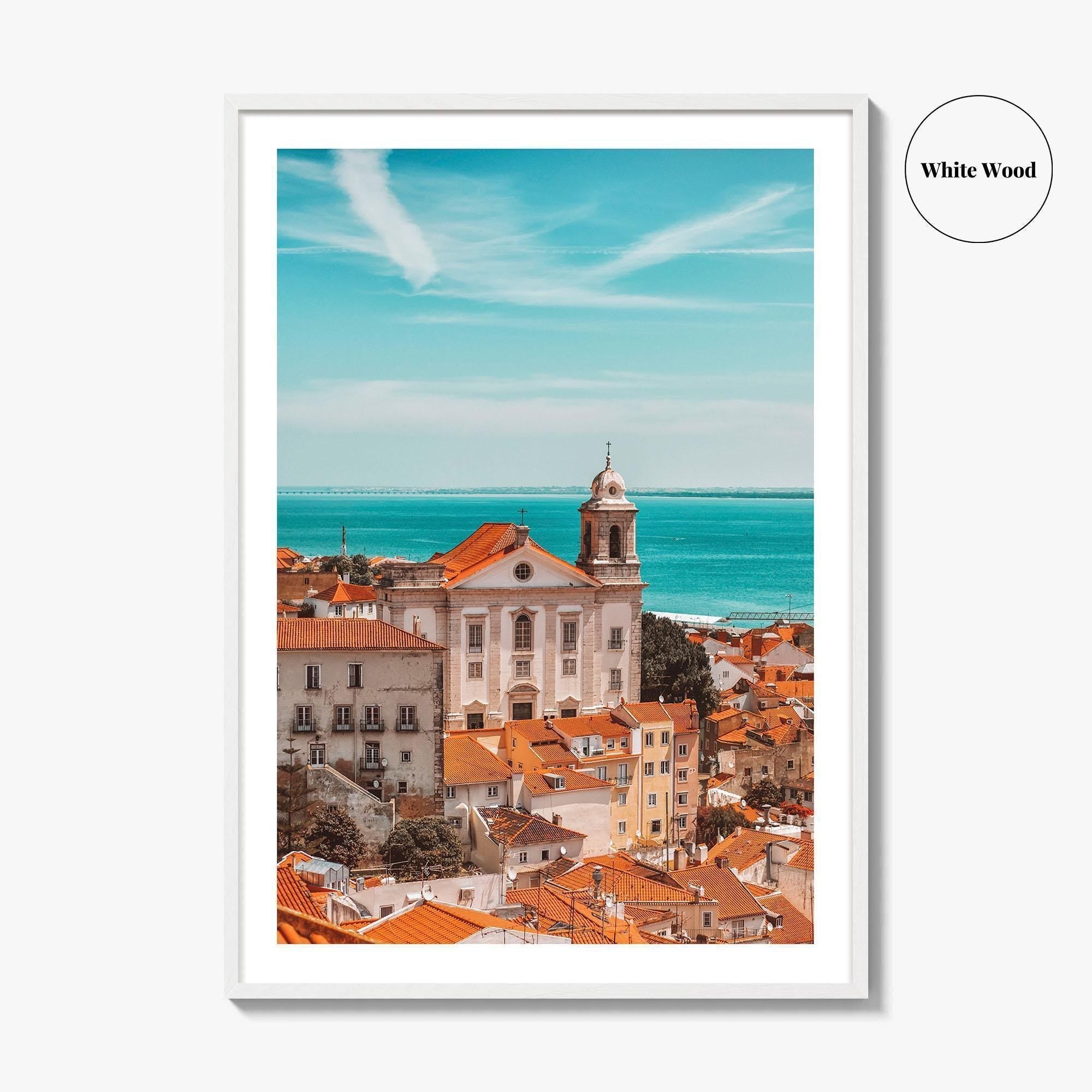 Lisbon Fine Art Photo Print, Portugal, Lisboa Rooftops View, Wall Decor Poster