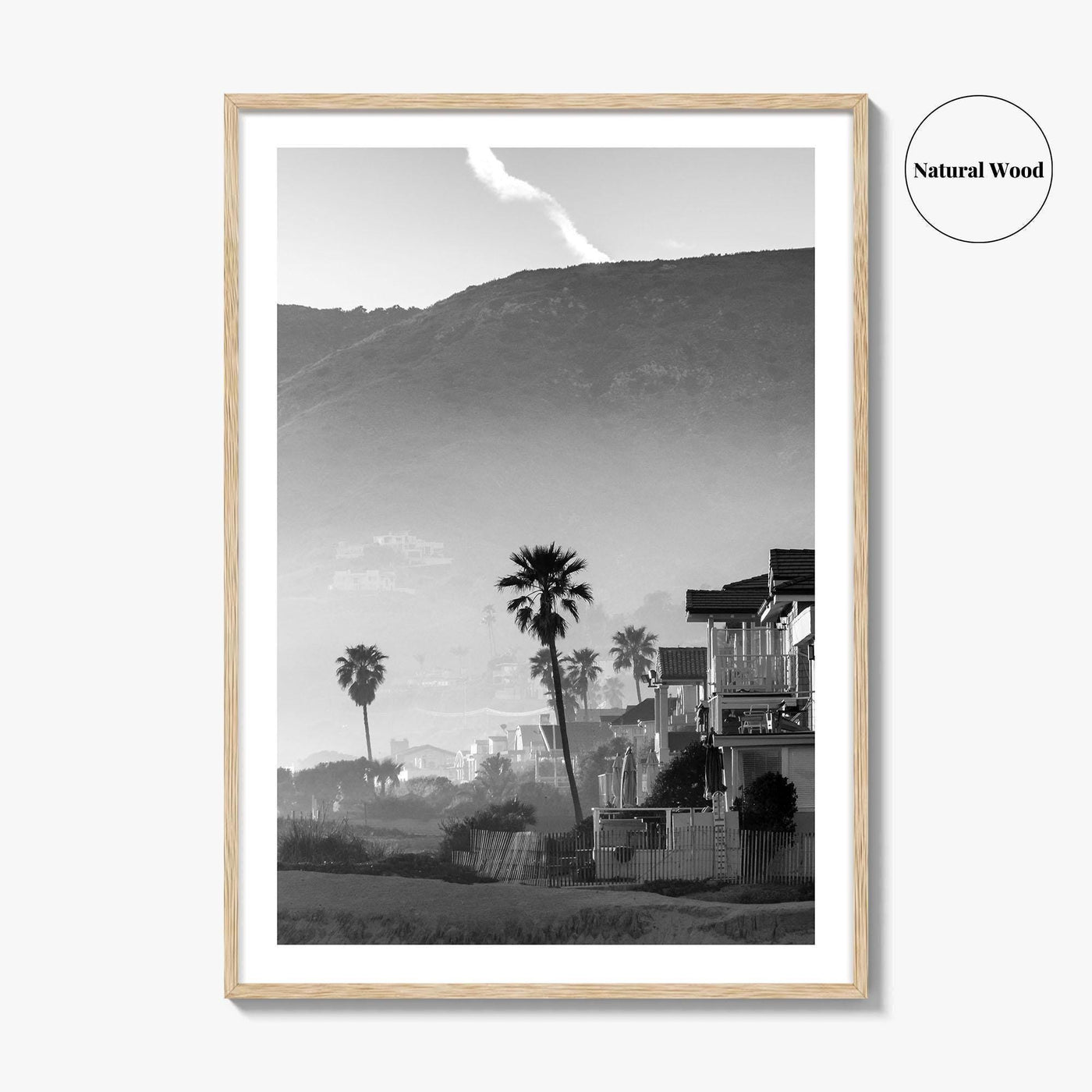 Malibu Black and White Fine Art Photo Print, California Beach Poster, Los Angeles Art