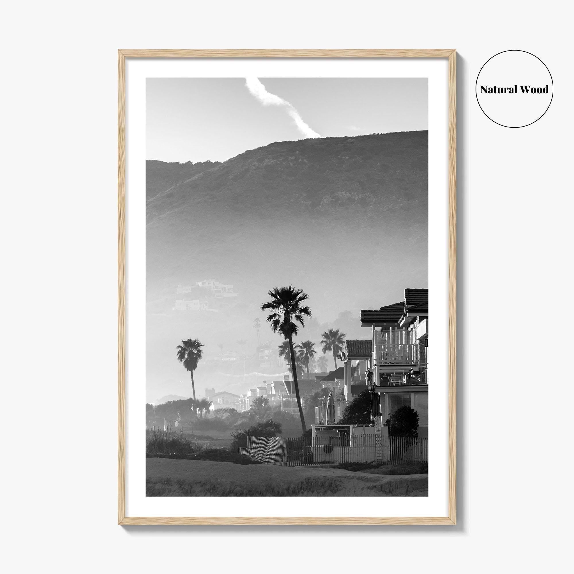 Malibu Black and White Fine Art Photo Print, California Beach Poster, Los Angeles Art