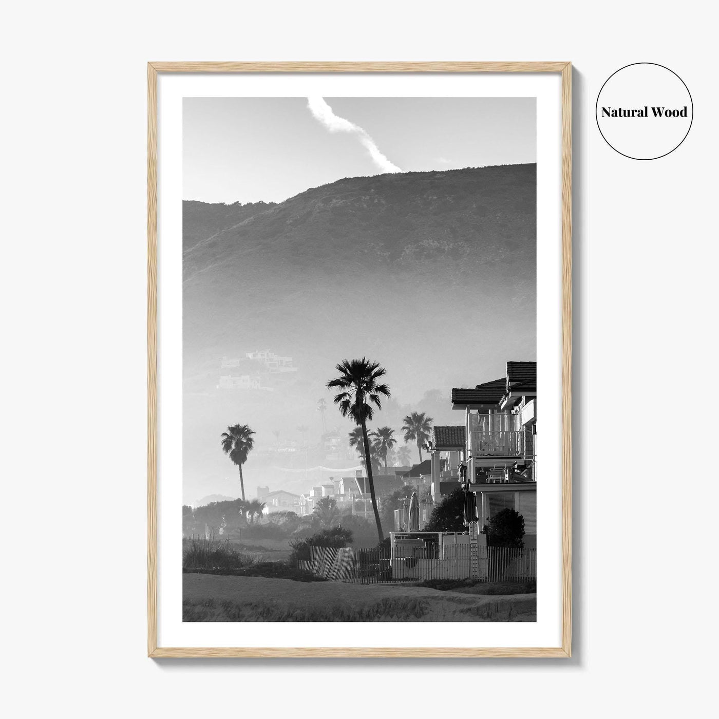 Malibu Black and White Fine Art Photo Print, California Beach Poster, Los Angeles Art