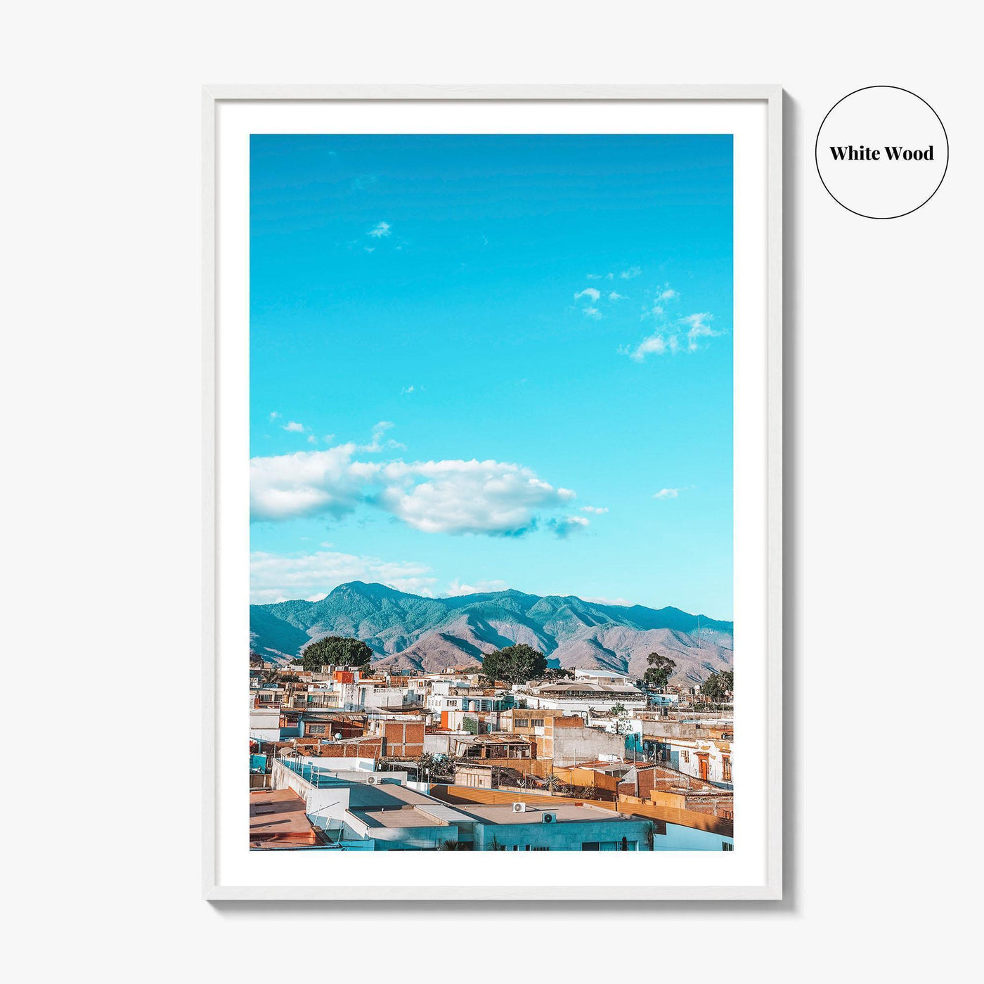 Oaxaca de Juarez Skyline Fine Art Photo Print, Oaxaca City, Mexico Poster