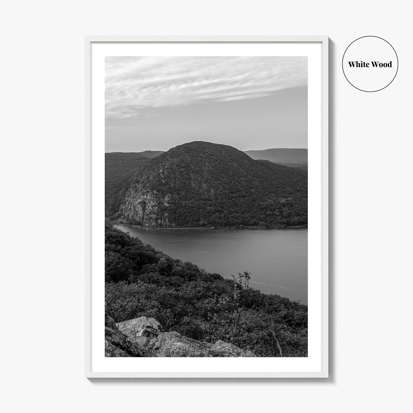 Hudson Valley Black and White Fine Art Photo Print, Hudson River, Cold Spring