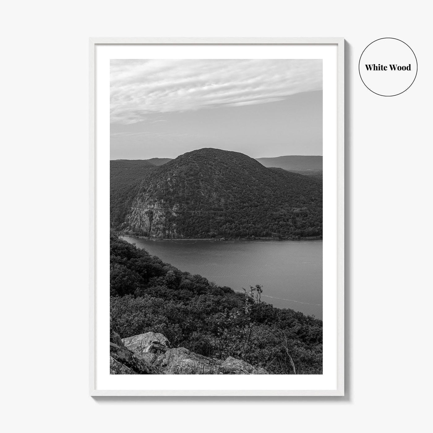 Hudson Valley Black and White Fine Art Photo Print, Hudson River, Cold Spring