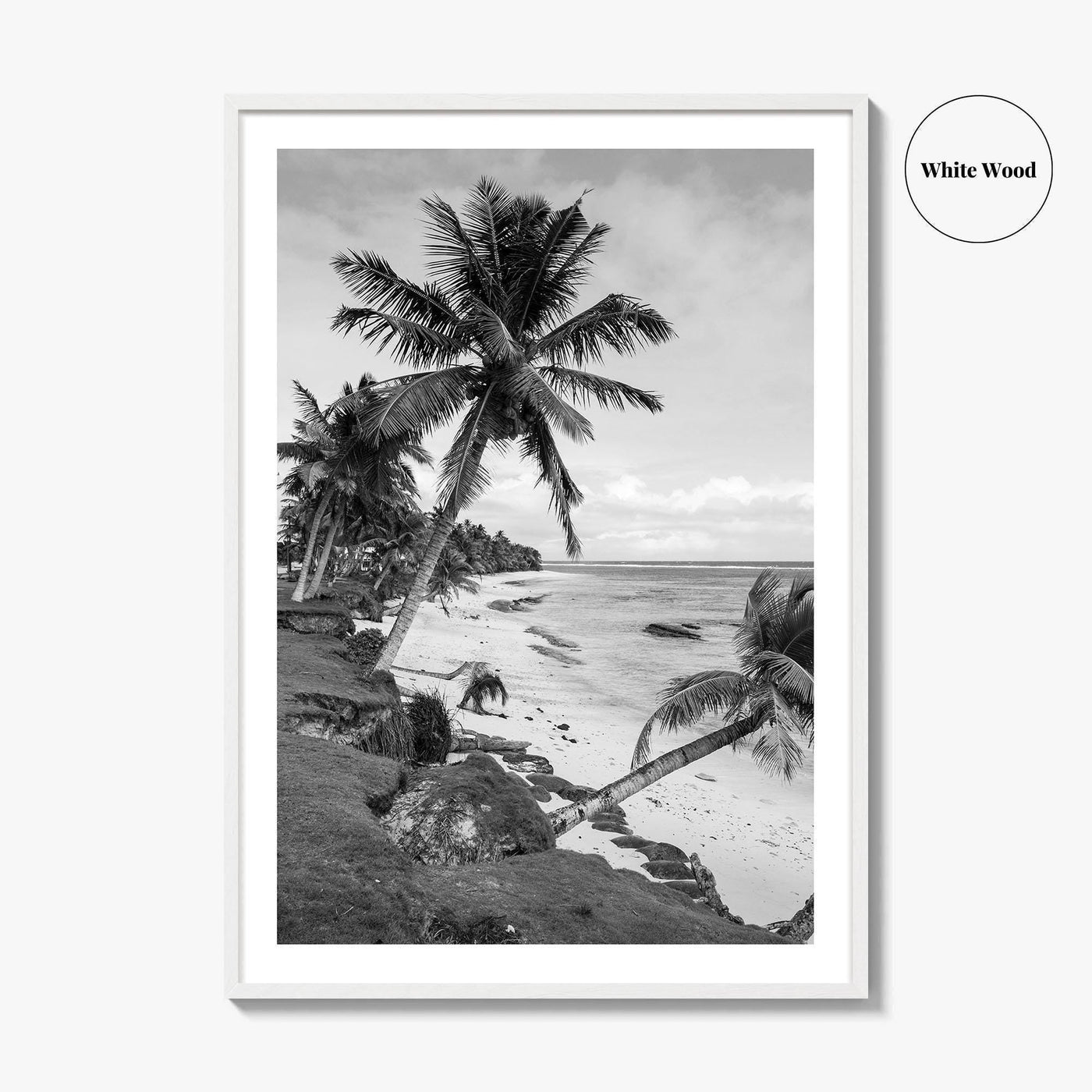 Ofu Island Black and White Fine Art Photo Print, Manu'a Islands American Samoa Poster