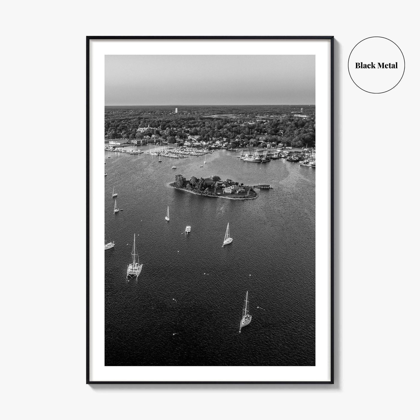 New Bedford Harbor Black and White Fine Art Photo Print, Popes Island Massachusetts Poster