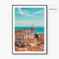 Lisbon Fine Art Photo Print, Portugal, Lisboa Rooftops View, Wall Decor Poster