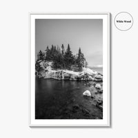 Minnesota Black and White Fine Art Photo Print, Lake Superior Duluth Poster