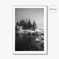 Minnesota Black and White Fine Art Photo Print, Lake Superior Duluth Poster