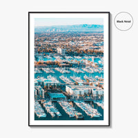 Marina del Rey Fine Art Photo Print, Los Angeles, California, Aerial, Wall Decor
