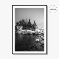 Minnesota Black and White Fine Art Photo Print, Lake Superior Duluth Poster