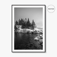 Minnesota Black and White Fine Art Photo Print, Lake Superior Duluth Poster