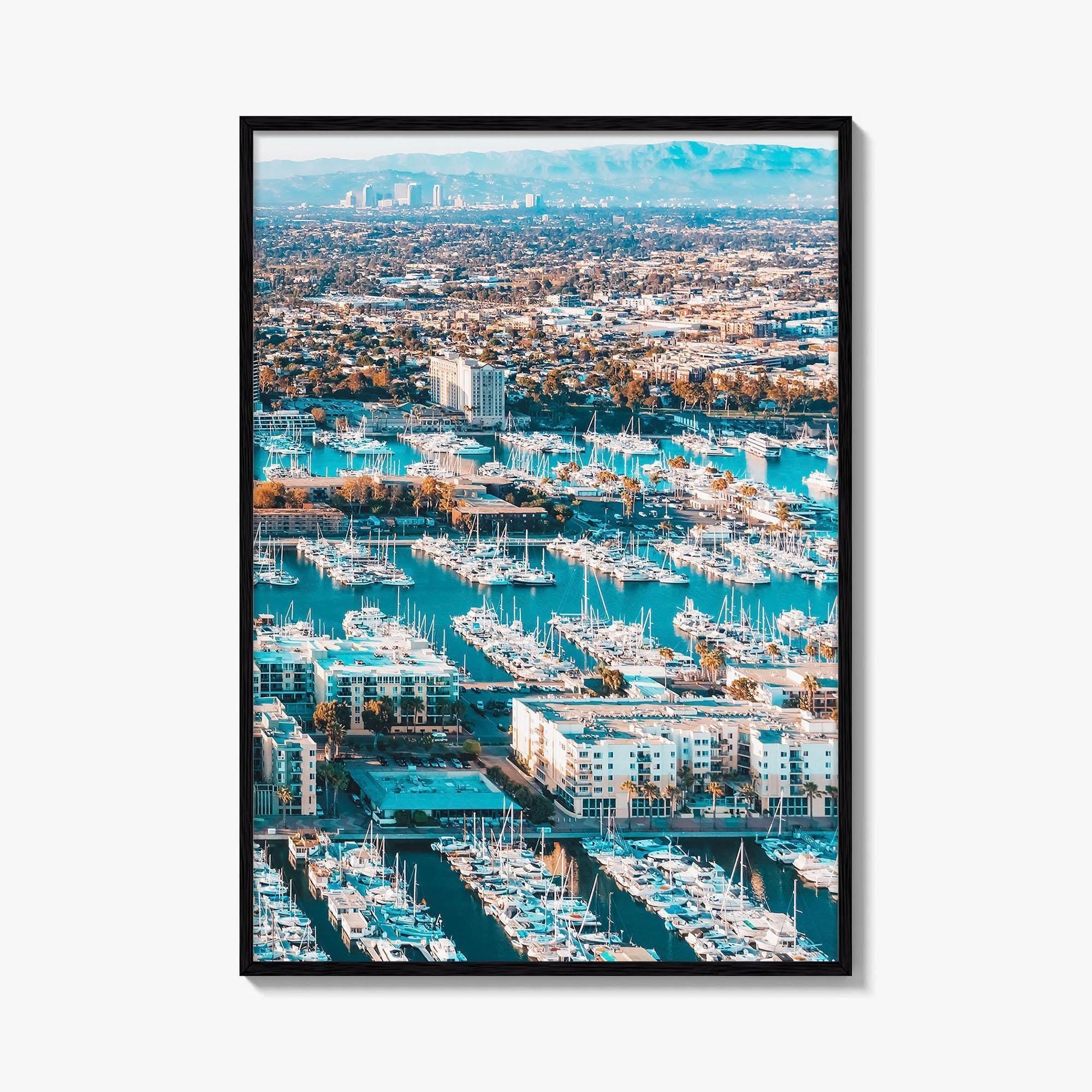 Marina del Rey Fine Art Photo Print, Los Angeles, California, Aerial, Wall Decor