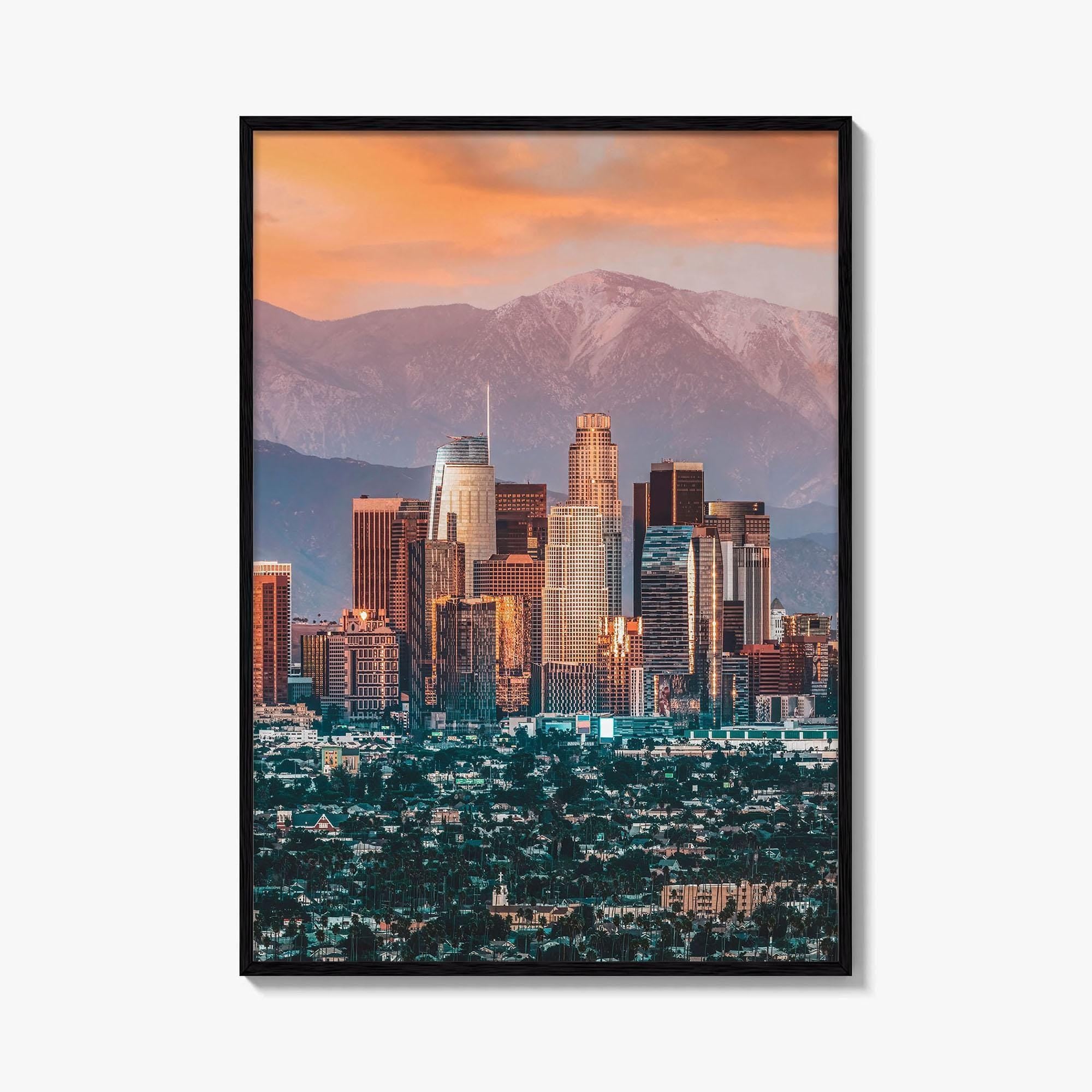 Los Angeles Skyline Fine Art Photo Print, California, USA, Wall Decor Poster, LA