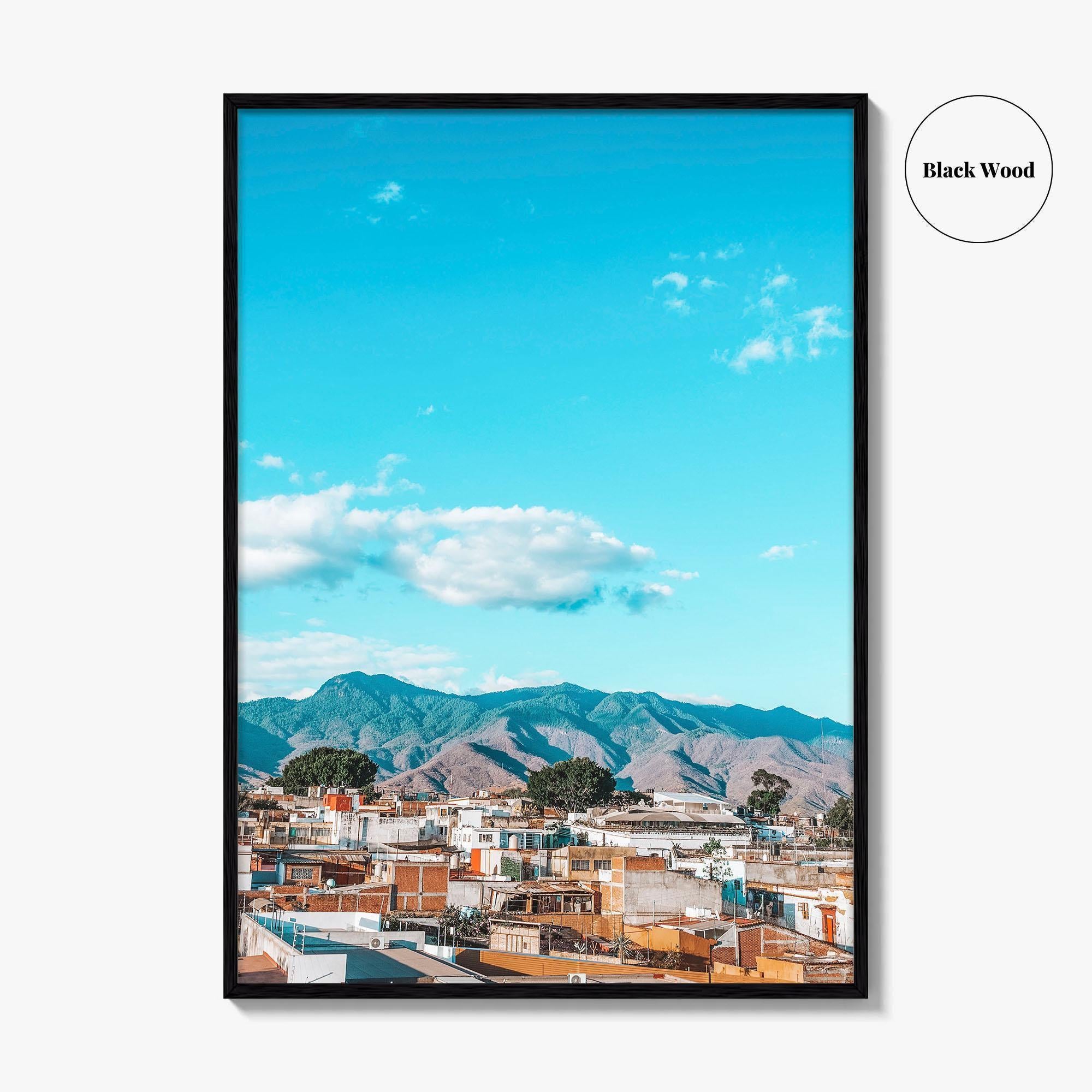 Oaxaca de Juarez Skyline Fine Art Photo Print, Oaxaca City, Mexico Poster