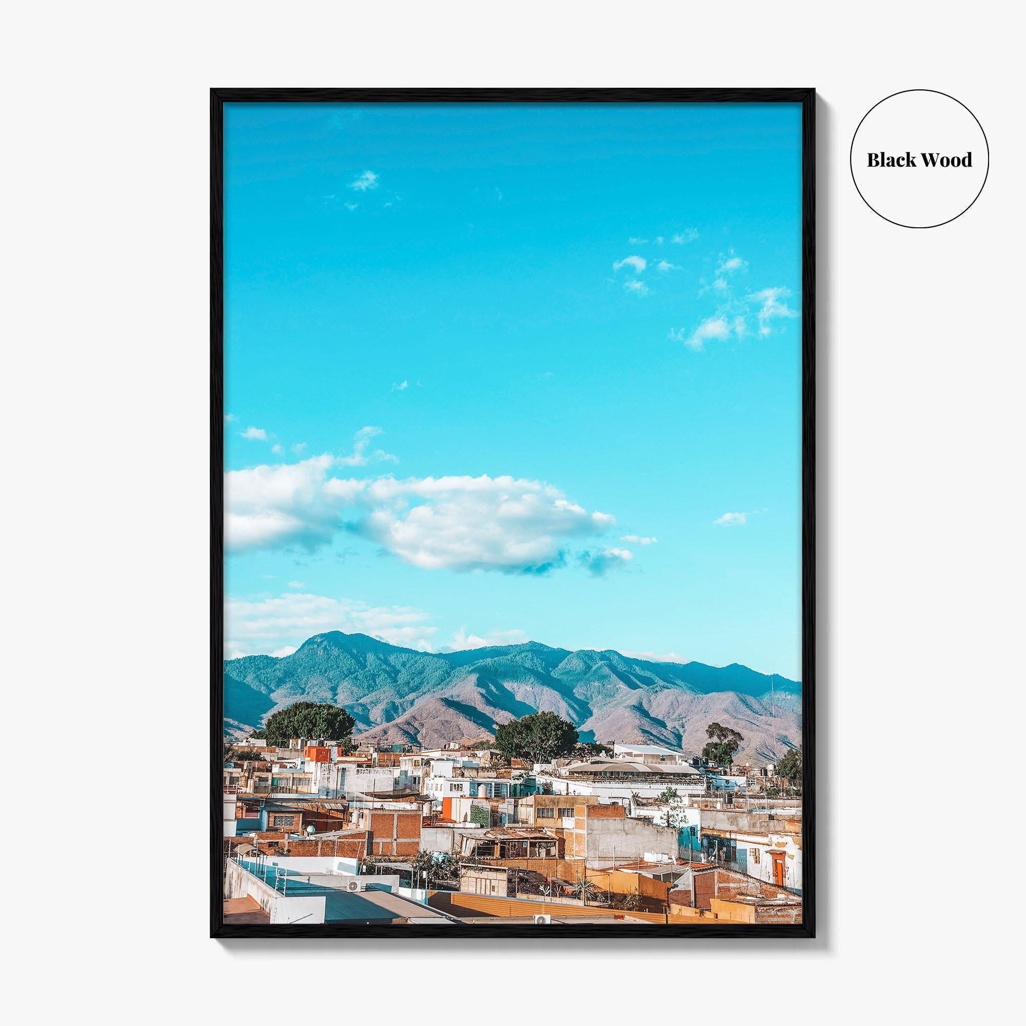 Oaxaca de Juarez Skyline Fine Art Photo Print, Oaxaca City, Mexico Poster
