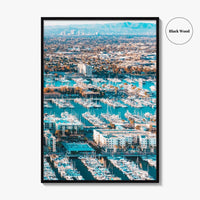 Marina del Rey Fine Art Photo Print, Los Angeles, California, Aerial, Wall Decor