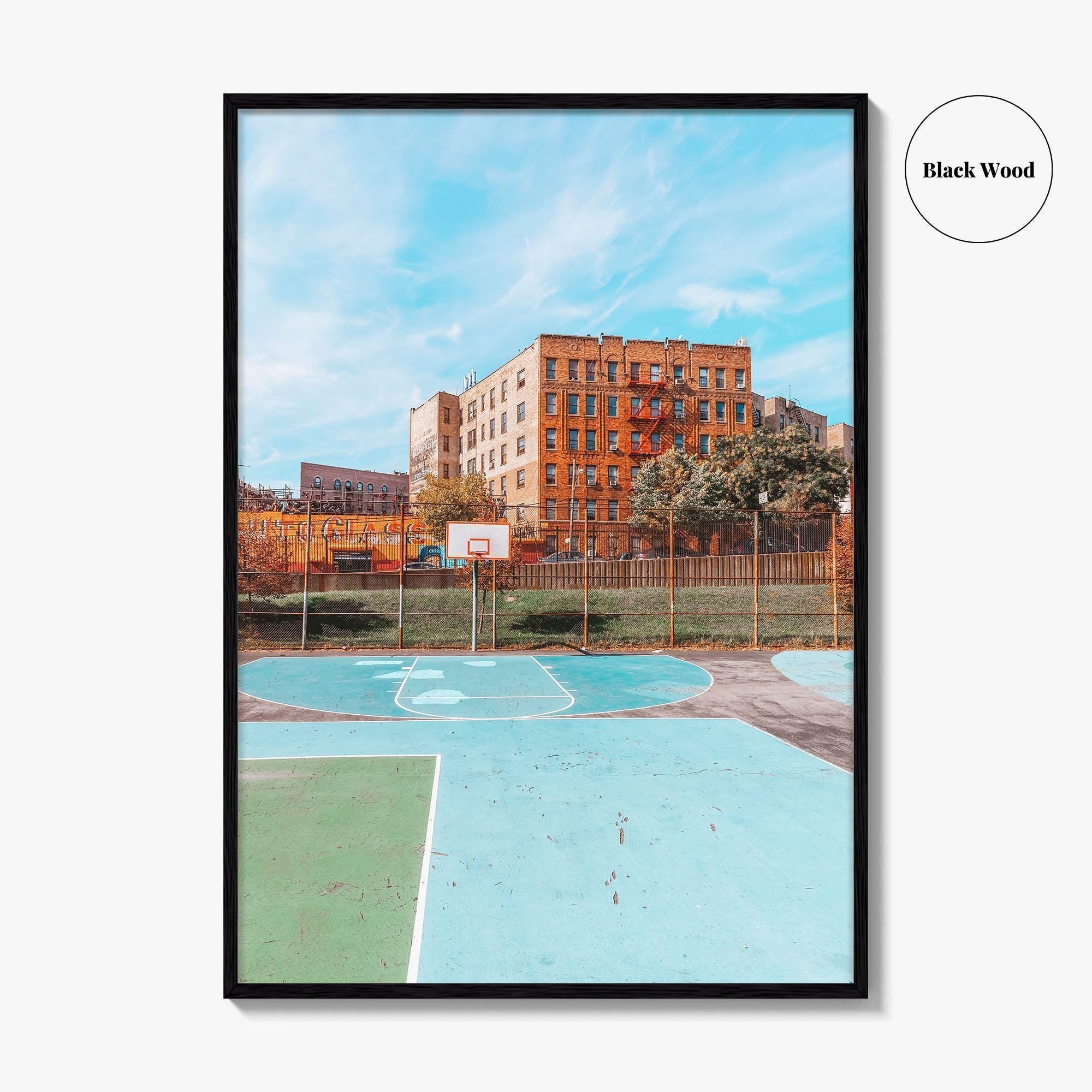 The Bronx Fine Art Photo Print, NYC Wall Decor Poster, School Playing Field, USA