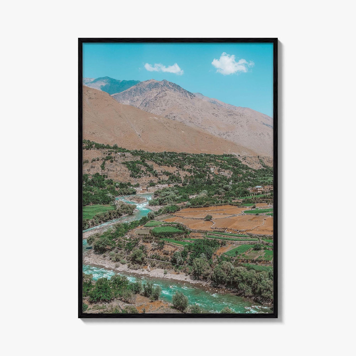 Panjshir Valley Fine Art Photo Print, Afghanistan Landscape Poster, Old Soviet Tanks, Hindu Kush