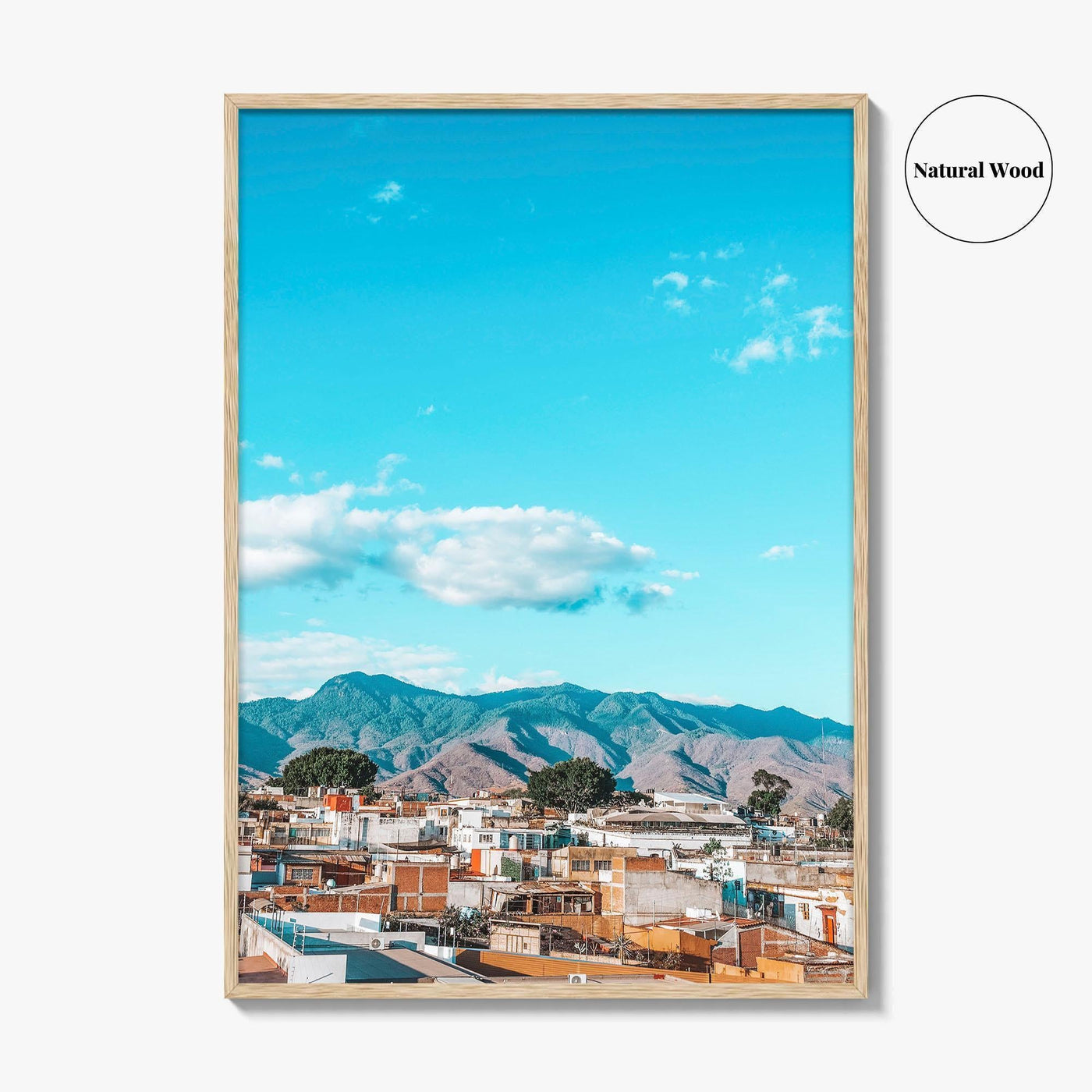 Oaxaca de Juarez Skyline Fine Art Photo Print, Oaxaca City, Mexico Poster