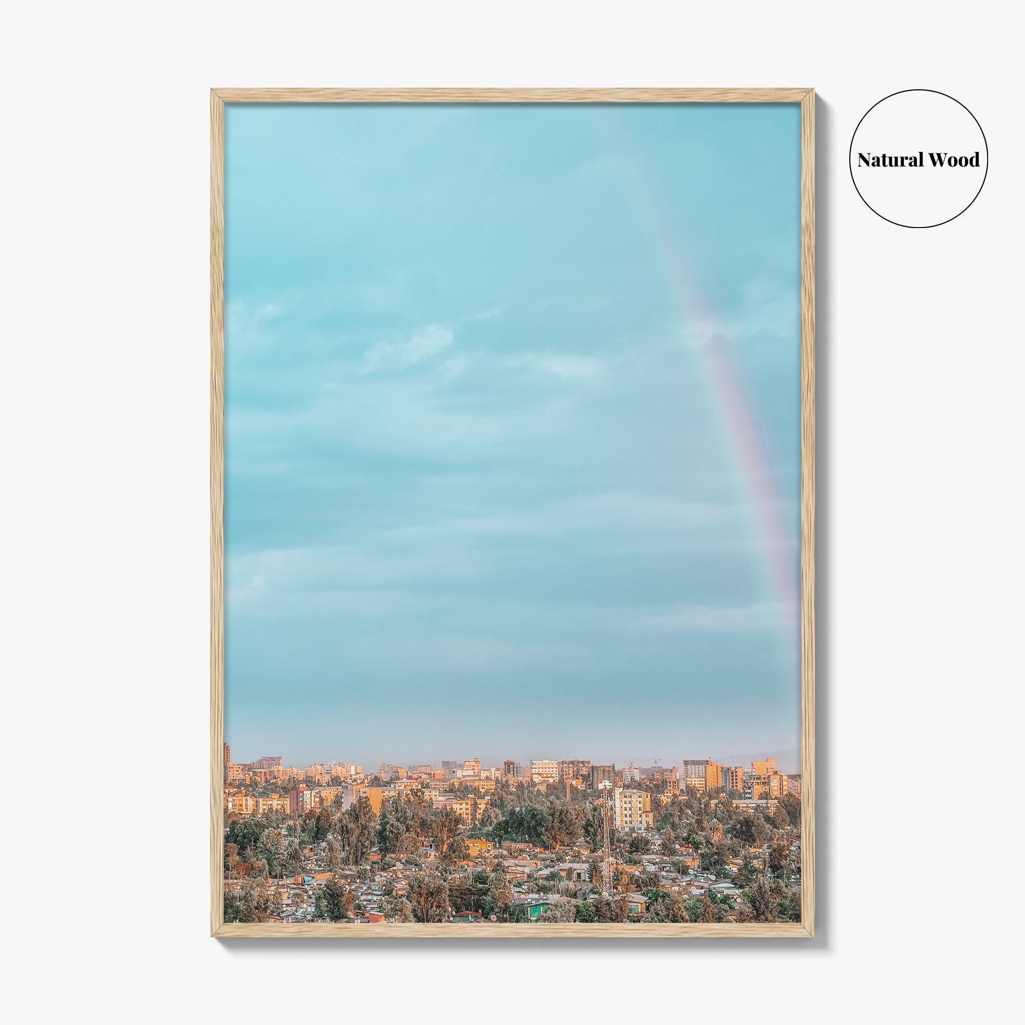 Addis Ababa Skyline Fine Art Photo Print, Aerial View, Ethiopia Wall Decor, Poster