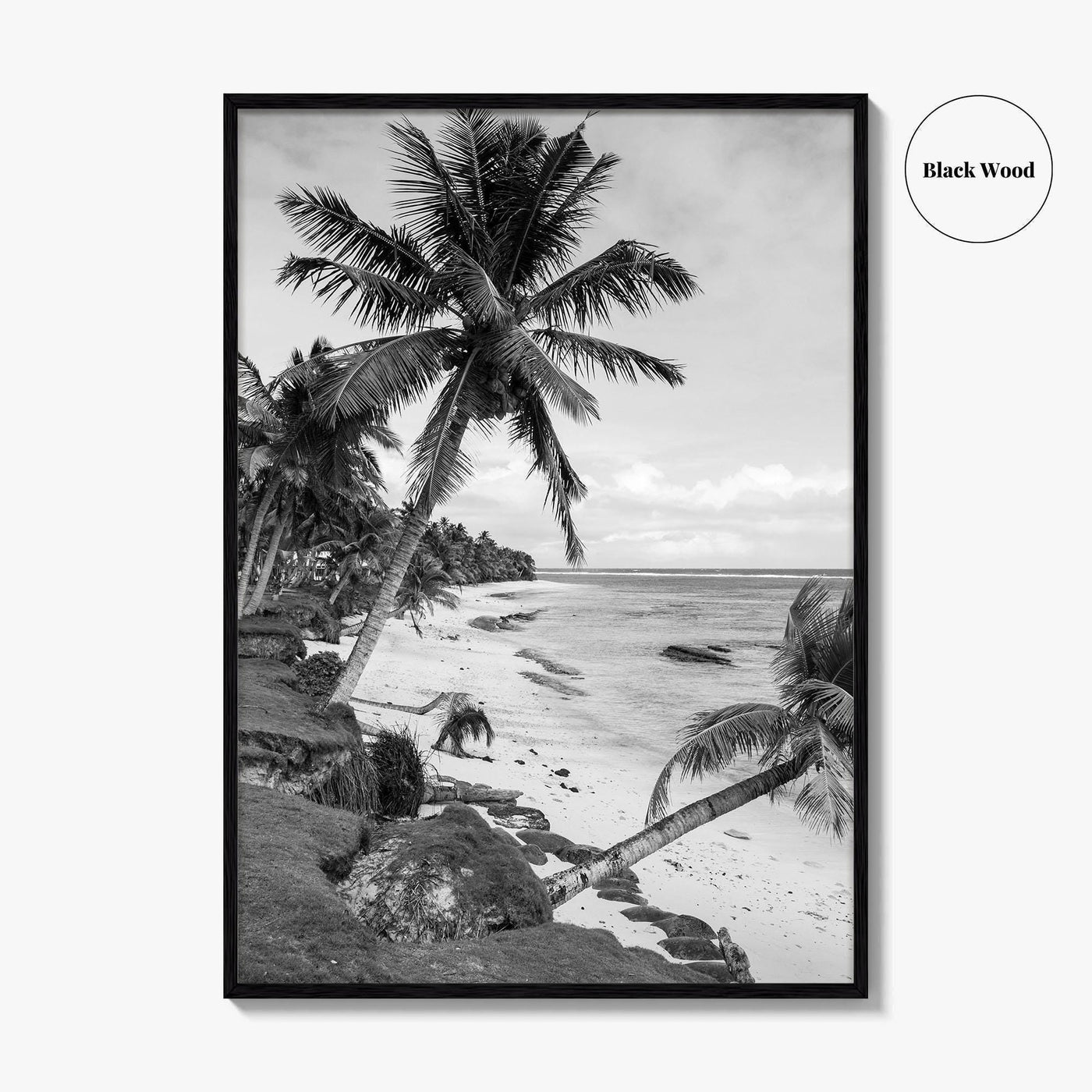 Ofu Island Black and White Fine Art Photo Print, Manu'a Islands American Samoa Poster