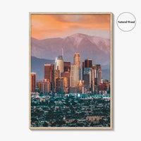Los Angeles Skyline Fine Art Photo Print, California, USA, Wall Decor Poster, LA