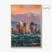 Los Angeles Skyline Fine Art Photo Print, California, USA, Wall Decor Poster, LA