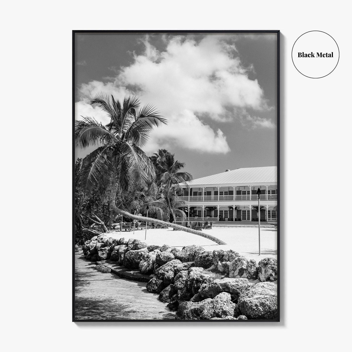 Islamorada Black and White Fine Art Photo Print, Florida Keys Wall Decor Poster, USA
